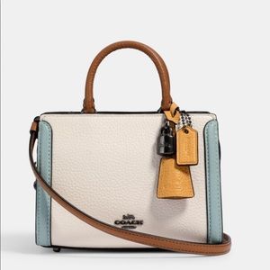 BRAND New Coach Micro Zoe Crossbody In Colorblock